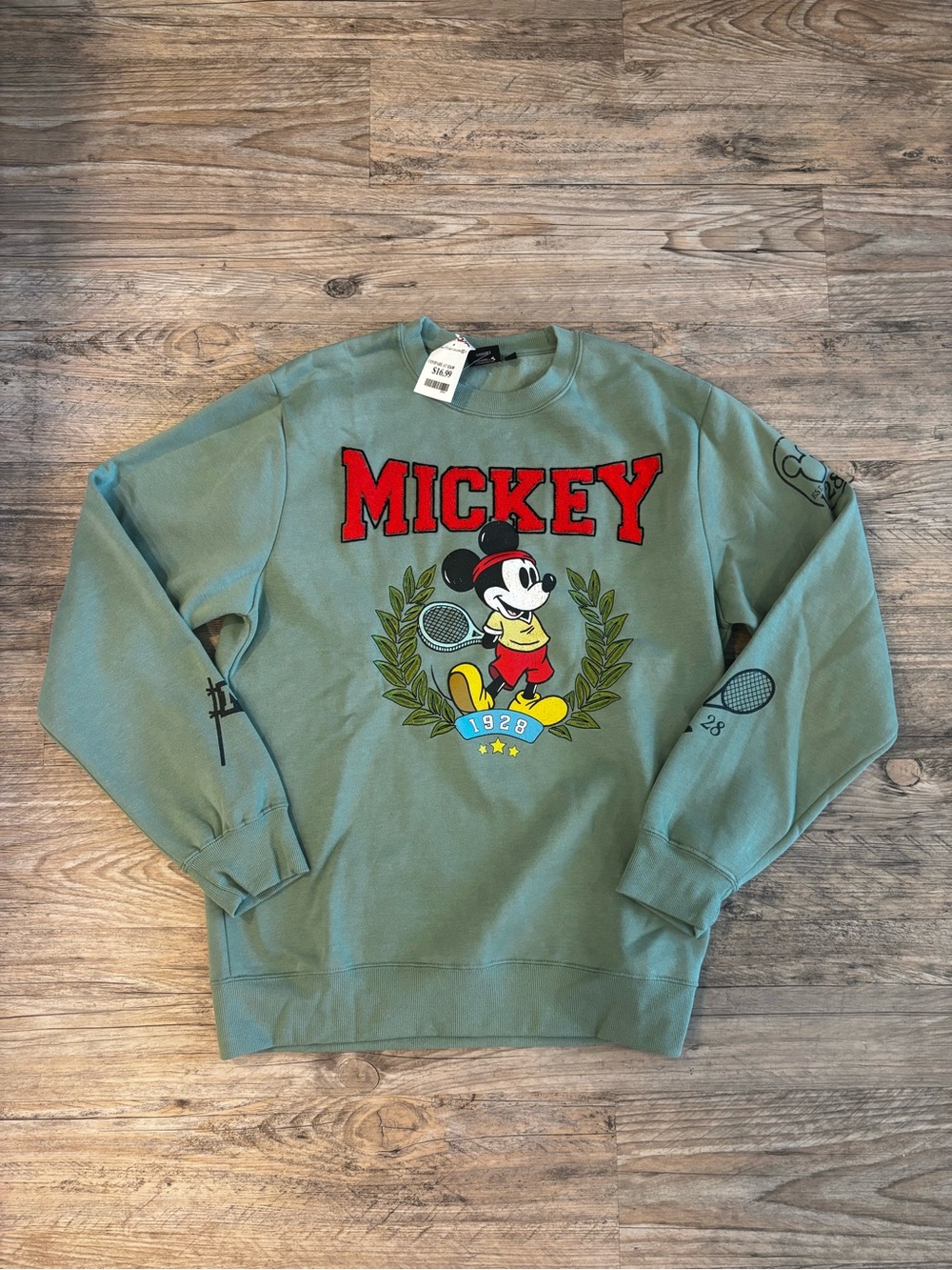 NWT Disney Mickey Mouse Tennis Crewneck